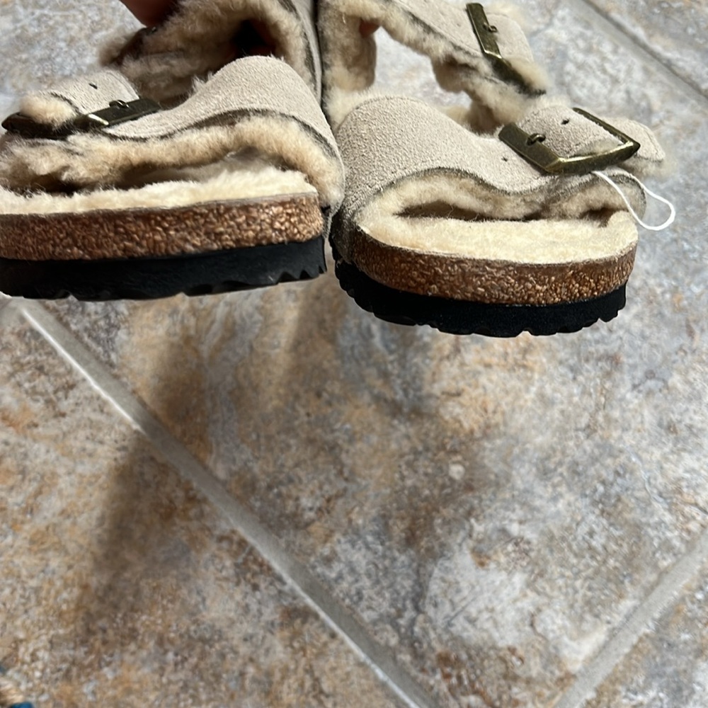 Birkenstock Arizona Shearling Slippers Sandals - Picture 11 of 13